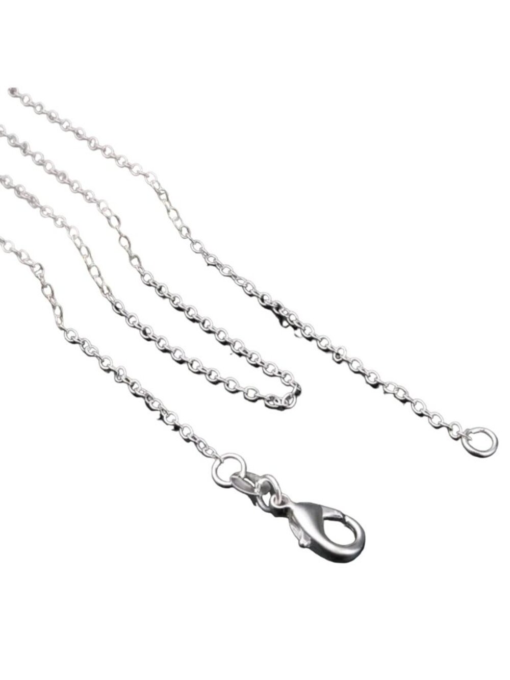 925 Sterling Silver 1mm Rolo Chain Necklace 22" Minimalist Jewelry Layering - Picture 5 of 11
